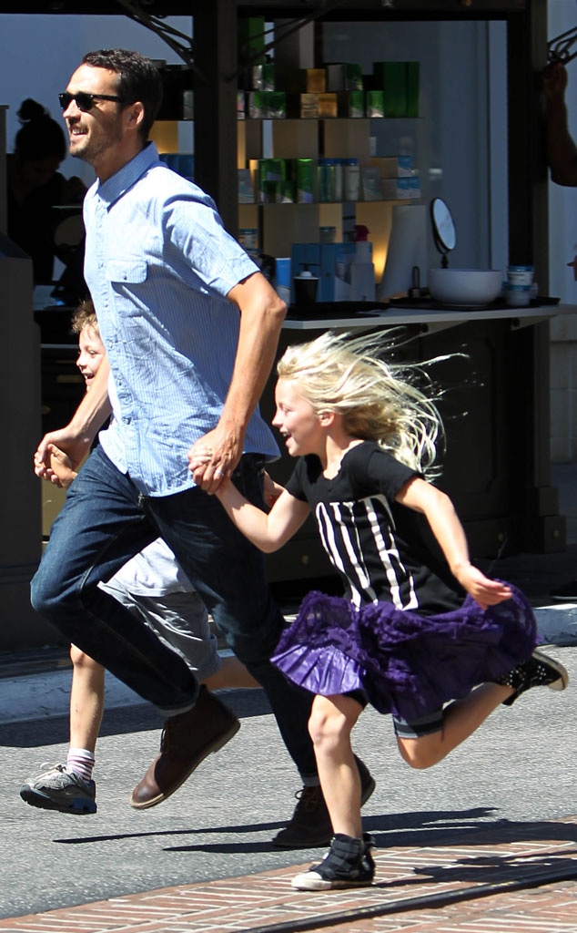 Rupert Sanders Smiles With Kids and Wedding Band